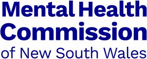 Mental Health Commission logo - blue text