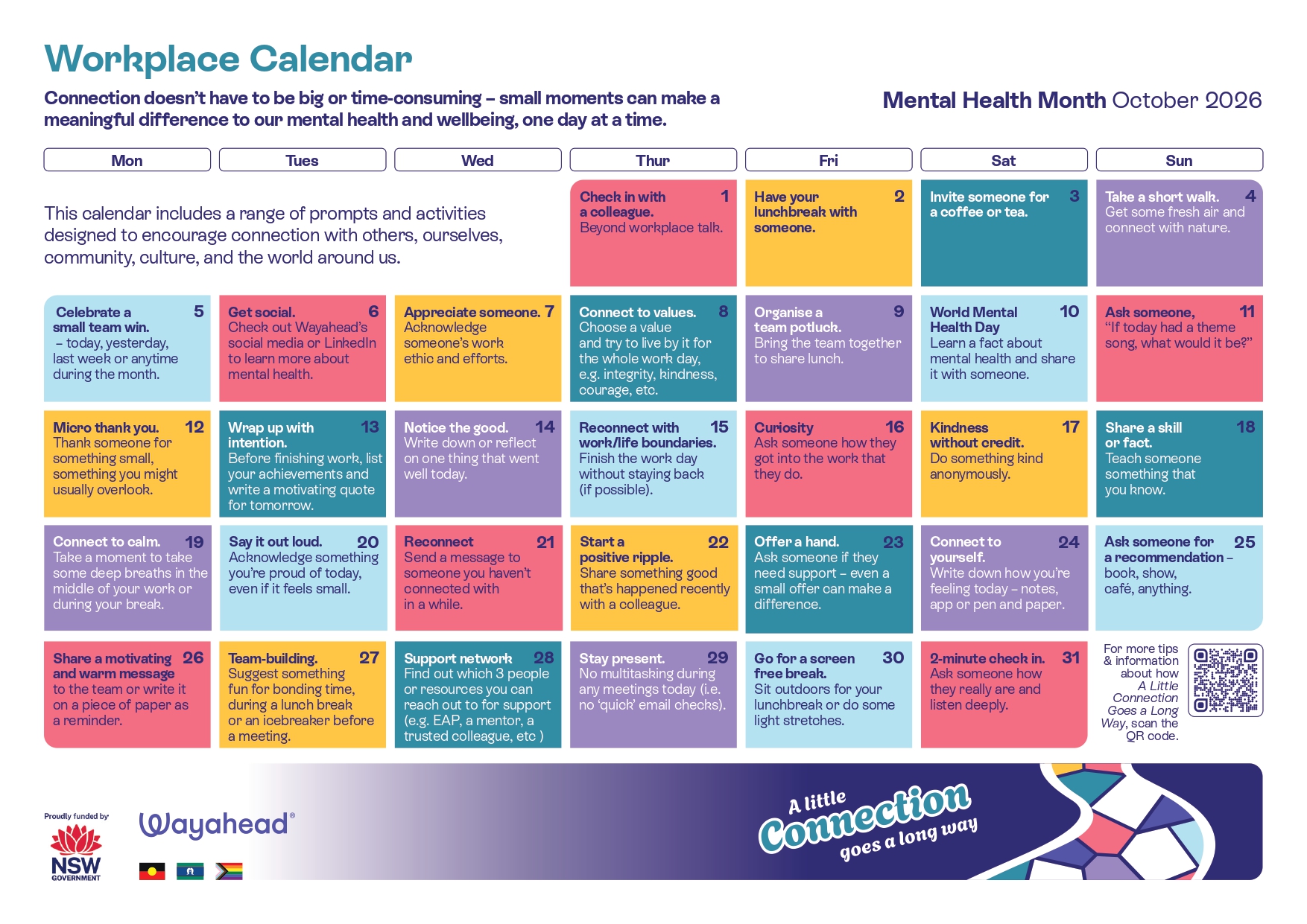 workplace calendar page