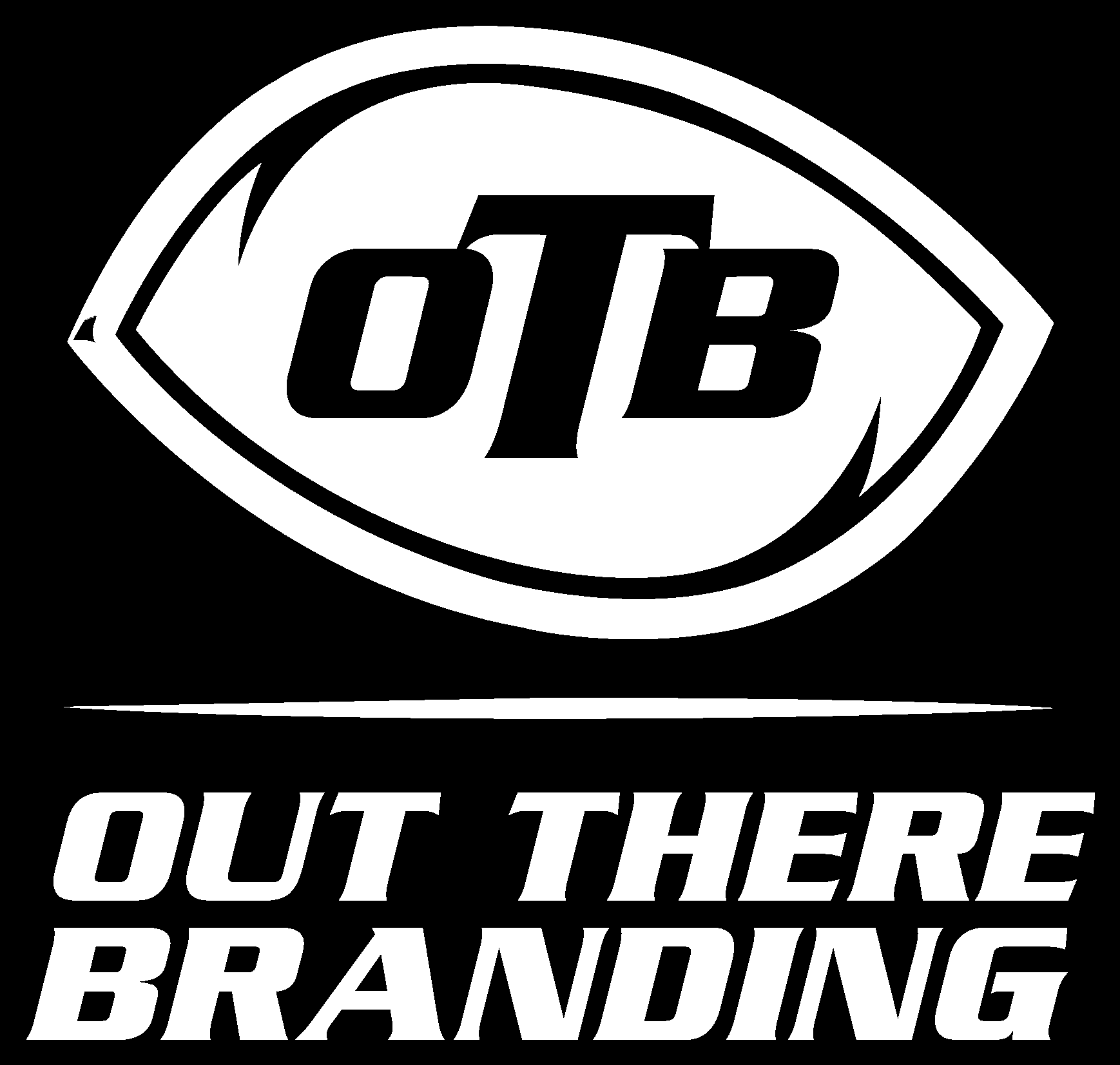 otb logo white on black